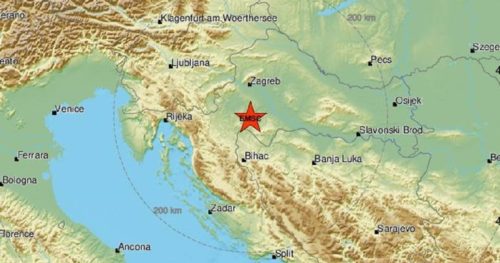 HRVATSKA: Zemljotres kod Gline