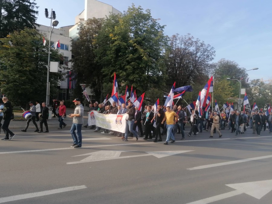 Protest opozicije u Banjaluci šetnja