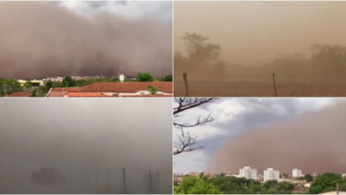 ŽESTOKO NEVRIJEME POGODILO BRAZIL Apokaliptične scene iz Sao Paola: Pješčana oluja prekrila sve pred sobom! (VIDEO)