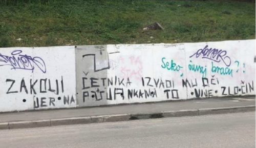 U ZAGREBU OSVANULI GRAFITI sa porukama mržnje prema Srbima!
