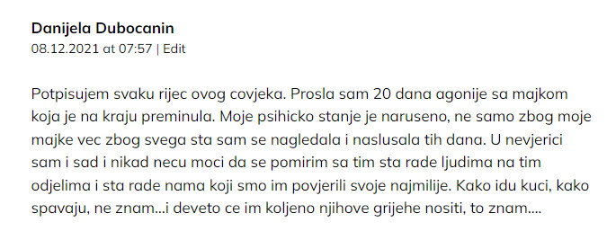 Dijana Milanović komentari