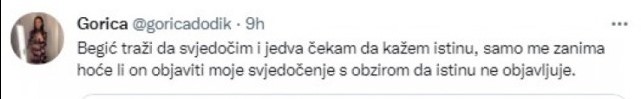 Gorica Dodik Twitter