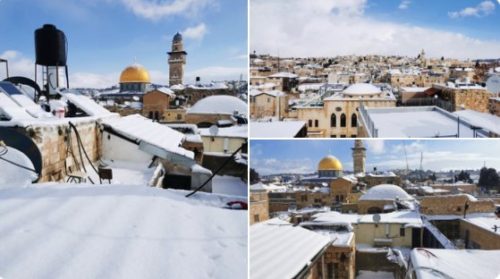 NEVJEROVATNI PRIZORI Јerusalim pod snijegom (VIDEO)