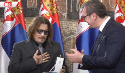 PREDSJEDNIČE, VELIKA MI JE ČAST Vučić odlikovao Džonija Depa!
