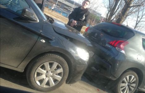 SUDAR DVA automobila kod Lesnine: OTEŽAN SAOBRAĆAJ
