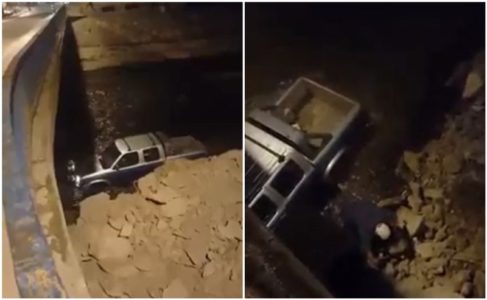 NEVJEROVATNA SAOBRAĆAJNA NESREĆA U DONJEM VAKUFU! Automobil sletio u rijeku i uredno nastavio vožnju (VIDEO)