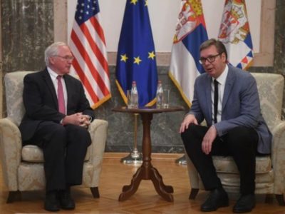 RAZGOVOR O AKTUELNOJ REGIONALNOJ I GLOBALNOJ GEOPOLITIČKOJ SITUACIJI Vučić sa ambasadorom SAD-a Hilom