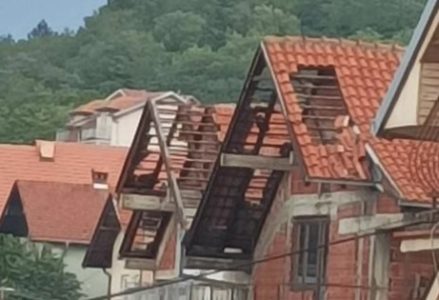 CRIJEPOVI POLUPANI, DRVEĆE ISČUPANO Posljedice stravičnog nevremena na jugu Srbije (VIDEO)