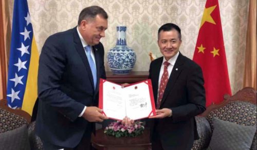 Đi zahvalio Dodiku za podršku Pekingu i insistiranju na politici jedinstvene Kine