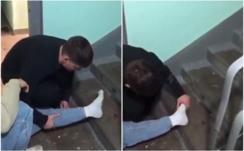 (UZNEMIRUJUĆI VIDEO) IZBJEGAVAJU ODLAZAK U RAT PO SVAKU CIJENU Mladić u Rusiji lomi nogu prijatelju da ga ne bi mobilisali