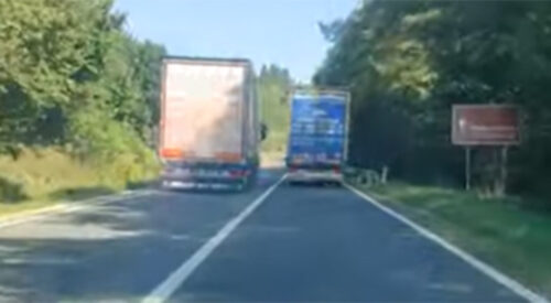 LUĐAČKA VOŽNJA NA PUTEVIMA BiH Šleperom preticao drugi kamion na punoj liniji
