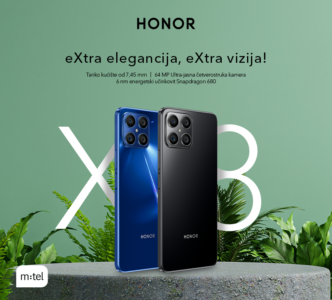 VRHUNSKI TELEFONI NA RATE U M:TEL PONUDI Honor X8 – eXtra elegancija, eXtra vizija