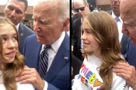 „JEZIVI STARAC BAJDEN“ Američki predsjednik mladoj djevojci „dahtao za vrat“, te joj uputio neprimjerenu poruku (VIDEO)