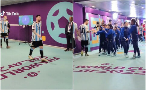 VELIKI MESI SA MALIŠANIMA Pogledajte kako je Leo oduševio djecu prije utakmice sa Saudijskom Arabijom (VIDEO)
