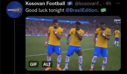 TVITER GORI Albanci poželjeli Brazilu sreću protiv Srbije, a onda je stigao urnebesan odgovor
