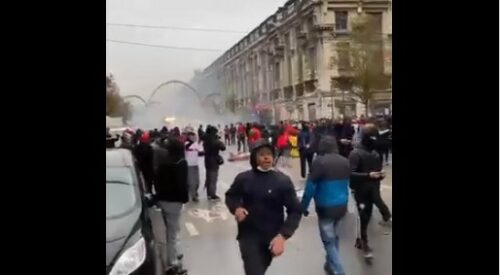 NAPALI POLICIJU Incidenti u Briselu poslije utakmice protiv Maroka (VIDEO)