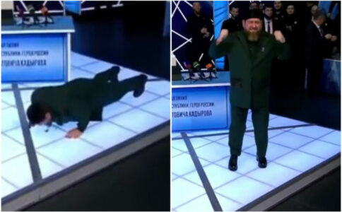 Ramzan Kadirov u emisiji uživo radio sklekove (VIDEO)