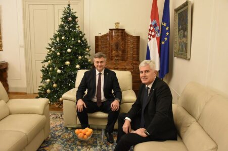 ČOVIĆ U ZAGREBU SA PLENKOVIĆEM „Hrvatska ostaje najsnažniji partner BiH“