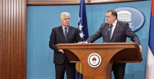 „EVROPSKI PUT BiH DA, ALI ČLANSTVO U NATO NE“ Poruka sastanka Dodika i Čovića u Banjaluci jasna