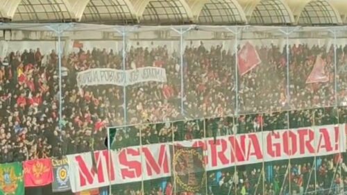 Parola crnogorskih navijača izmamila aplauz cijelog stadiona (VIDEO)