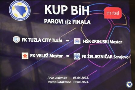 Poznati parovi polufinala Kupa BiH u fudbalu
