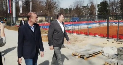 Dodik obišao mjesto izgradnje teniskih terena