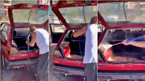 Pranje automobila na nesvakidašnji način: Pogledajte kako se “dotjeruje” Golf 2 (VIDEO)