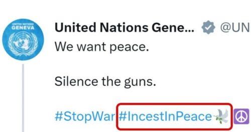 PROPUST SVJETSKE ORAGINZACIJE UN na Tviteru objavio hashtag „incest u miru“