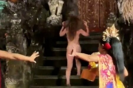 PRIJETI JOJ TRI GODINE ZATVORA Njemica upala na hindu nastup na Baliju i skinula se gola VIDEO
