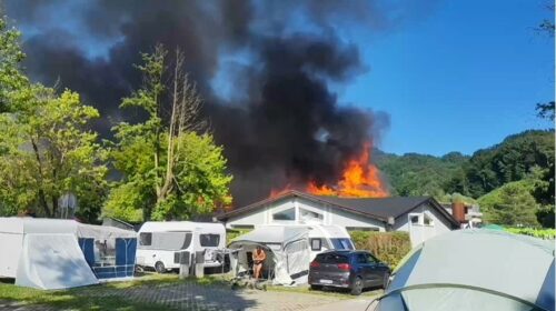 Veliki požar u akva parku u Sloveniji, nema informacija o povrijeđenima (VIDEO)