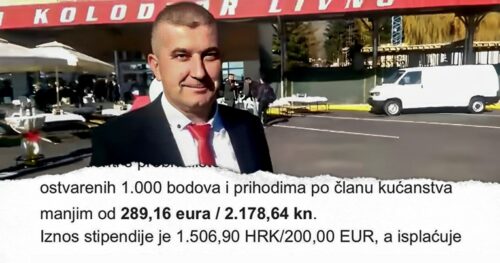 MILIONERI U BiH, SIROTINJA U HRVATSKOJ Sin bogataša iz Tomislavgrada prima stipendiju za studente slabijeg imovinskog stanja