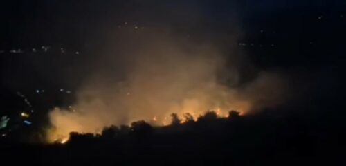 VELIKI POŽAR KOD PODGORICE Vatrogasci se bore sa plamenom (VIDEO)