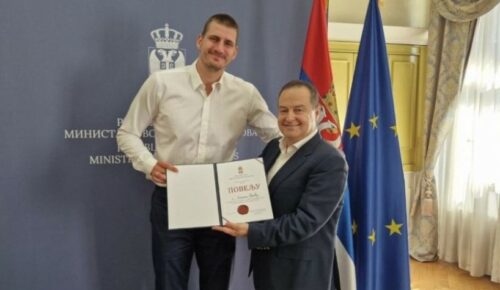 Jokić dobio priznanje od Dačića za promociju Srbije u svijetu