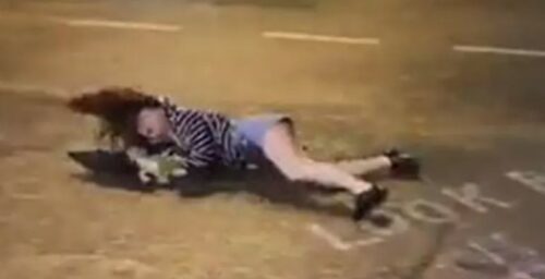 VIDEO POKAZUJE SNAGU PRIRODE Supertajfun bacio djevojku na ulicu (VIDEO)