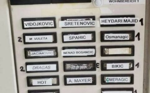 OMERAGIĆ, DRAGAŠ, VIDOJKOVIĆ Interfon na zgradi u Njemačkoj oduševio cijeli Balkan (FOTO)