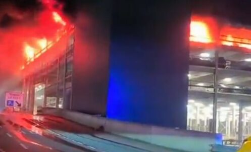 OBUSTAVLJENI LETOVI Požar na britanskom aerodromu „Luton“ (VIDEO)