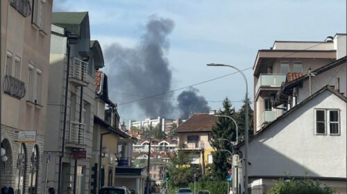 Gori deponija na Paprikovcu, zapalile se gume (FOTO)