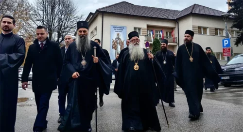 Patrijarh Porfirije u Foči posjetio Pravoslavni bogoslovski fakultet