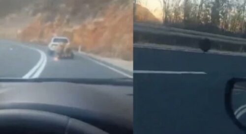 SAMO U BiH Vozio bez jednog točka, ignorisao druge vozače koji su ga upozoravali (VIDEO)