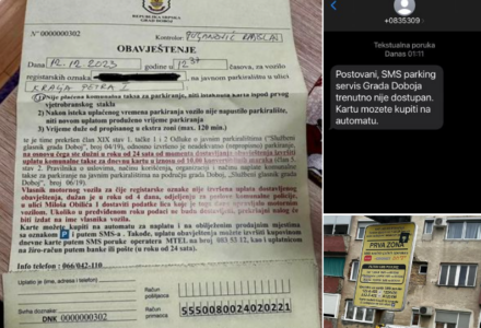 Žena iz Doboja dobila kaznu za parking iako ga nije mogla platiti