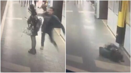 (VIDEO) Manijak napadao žene na stanici: Policija ga uhapsila