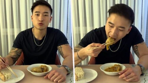 (VIDEO) URENEBSNO! Hit snimak oduševio region: Kinez štapićima jede sarmu