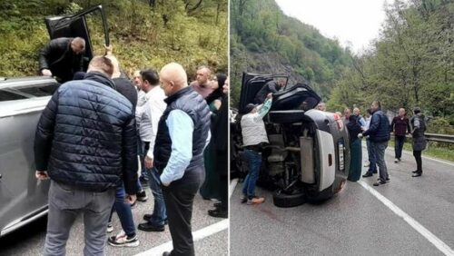 TEŠKA NESREĆA KOD KLADNJA Povrijeđene dvije osobe, ministar Hurtić i pratnja pomagali unesrećenima