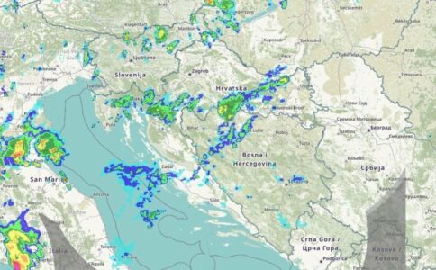 EVO GDJE ĆE SNIJEG PRVO PASTI Pratite uživo kretanje padavina koje se očekuju u BiH
