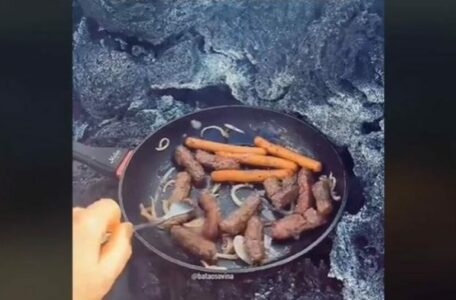 (VIDEO) OVAKO NEŠTO SE VIĐA SAMO JEDNOM Balkanci pekli roštilj dok je vulkan izbijao lavu: „Ništa neuobičajeno“