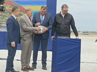 POLOŽEN KAMEN TEMELJAC ZA NACIONALNI STADION Dodik: Srpska je uvijek ponosna kada Srbija gradi, to doživljavamo kao naše